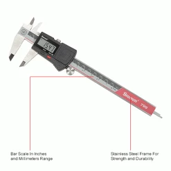 Starrett EC799A-6/150 0-6''/150MM Stainless Steel Digital Caliper -Cord Reels Shop B679094IN 1wco
