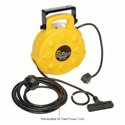 NightStick Bayco® Professional Quad-Tap Extension Cord SL-8904, 50'L Cord, 12/3 GA -Cord Reels Shop B790533IN 2wco