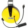 NightStick Bayco® Triple Tap Extension Cord SL-800, Retractable Reel, 30'L Cord, 16/3 GA, Yellow -Cord Reels Shop B790610