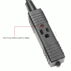 NightStick Bayco® Triple Tap Extension Cord SL-800, Retractable Reel, 30'L Cord, 16/3 GA, Yellow -Cord Reels Shop B790610IN 5wco