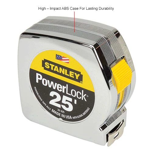 Stanley 33-425 PowerLock® 1" x 25' Classic Tape Measure 10 Stanley 33-425 PowerLock® 1" x 25' Classic Tape Measure - Image 8