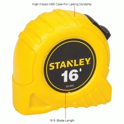 Stanley 30-495 3/4" x 16' High Visibilty Tape Rule 19 Stanley 30-495 3/4" x 16' High Visibilty Tape Rule -Cord Reels Shop B983694IN 3wco