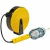 Bayco® Pro Trouble Light W/Tap SL-840, Retractable Reel, 40'L Cord, 16/3 GA, YW/BLK, 4-PK - Pkg Qty 4 -Cord Reels Shop BYP SL 840