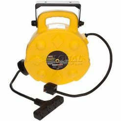 NightStick Bayco® Professional Quad-Tap Extension Cord SL-8904-40, 40'L Cord, 12/3 GA -Cord Reels Shop BYP SL 8904 40