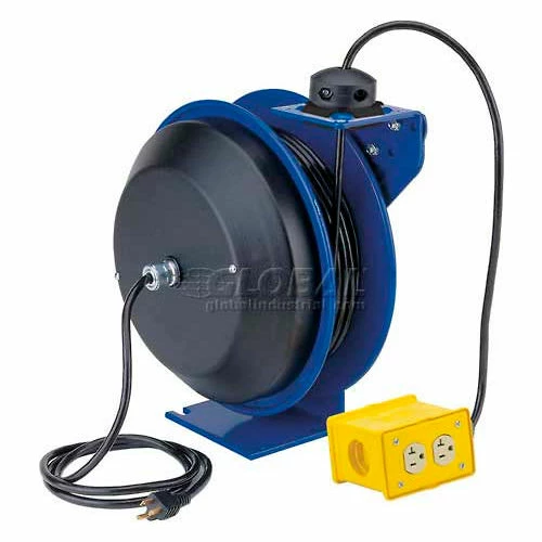 Coxreels PC13-3512-B Power Cord Spring Rewind Reel: Quad Industrial Receptacle, 35' Cord, 12 AWG 3 Coxreels PC13-3512-B Power Cord Spring Rewind Reel: Quad Industrial Receptacle, 35' Cord, 12 AWG