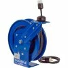 Coxreels PC13-5012-A Power Cord Spring Rewind Reel: Single Industrial Receptacle, 50' Cord, 12 AWG -Cord Reels Shop COE PC13 5012 A
