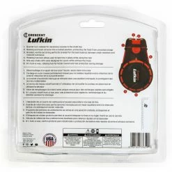 Crescent Lufkin® 100' Contractor Chalk & Reel, Red Chalk -Cord Reels Shop CRS CL100R IMG INPACK BACK