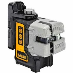 DeWALT® Self Leveling 3 Beam Line Laser, DW089K, 50' Range, 1/8" Accuracy