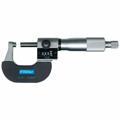 Fowler 52-224-001-1 0-1" Mechanical Outside Micrometer W/Digital Counter & Ratchet Stop Thimble 10 Fowler 52-224-001-1 0-1" Mechanical Outside Micrometer W/Digital Counter & Ratchet Stop Thimble - Image 8