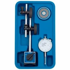 Fowler 52-585-125-0 Fine Adjust Mag Base with AGD White Face Indicator Set