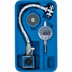 Fowler 54-585-100-0 Chrome Flex Mag and Indi-X Blue Electronic Indicator Set