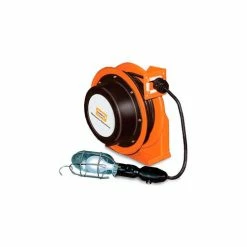 Hubbell - Gleason Hubbell GCC16370-HL Industrial Duty Cord Reel with Incandescent Hand Lamp - 16/3c x 70'
