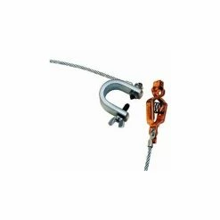 Gleason Reel Hubbell GCSP-AC-05 Alligator Clip & C-Clamp w/ 5 Ft. 7X19 Stranded Flex. Steel Cable