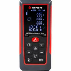 Tripplet Triplett Laser Distance Meter, 2 in to 230 ft, 2 AAA