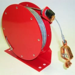 Lind Equipment ML2930-C50 HD Static Grd Reel, Auto-Rewind, 50', Steel Cable, LE-21C Alligator Clip