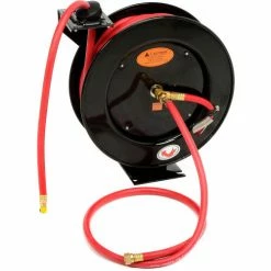 Legacy™ L8611 Workforce 3/8"x50' 300 PSI Spring Retractable Low Pressure Steel Hose Reel -Cord Reels Shop LMC L8611