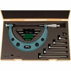 Mitutoyo 104-137 0-6" 12 Piece Interchangeable Anvil Mechanical Micrometer -Cord Reels Shop MYC 104 137