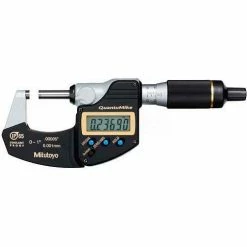 Mitutoyo 293-185-30 QuantuMike 0-1"/25.4MM Fast Measure IP65 Digital Micrometer Ratchet Stop Thimble