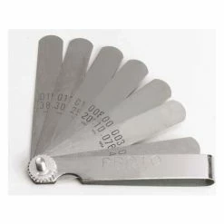 Proto J000A 9 Blade Standard Feeler Gauge Set, 3-1/16" X 1/2" Blades