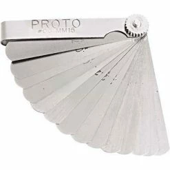 Proto J00MM15 15 Blade Metric Feeler Gauge Set, 1/2" x 3" Blades