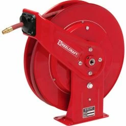 Reelcraft 7670 OLP 3/8"x70' 300 PSI Heavy Duty Spring Retractable Low Pressure Hose Reel -Cord Reels Shop RII 7670OLP