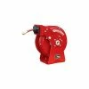 Reelcraft DP5450 OLP 1/4"x 50' 300 PSI Heavy Duty Spring Retractable Compact Dual Pedestal Hose Reel -Cord Reels Shop RII DP5450OLP