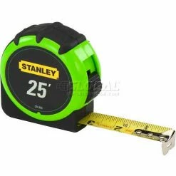 Stanley 30-305 1" x 25' High-Visibility Tape Rule -Cord Reels Shop SNY 30 305
