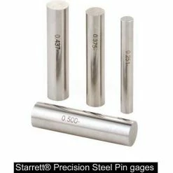 Starrett 67481 S4001-060 Pin Gage Set, Case, Sizes .011-.060-